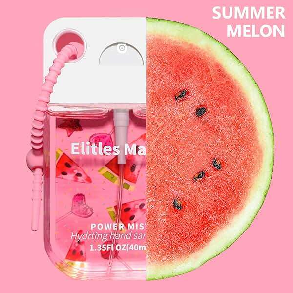 Elitles Made Hand Sanitizer Spray, 4Pack Hand Sanitizer Travel Size With Keychain, Scented Mini Spray Hand Sanitizer Clip Backpack Purse, Gifts for WomenTeen Girls Kids Nurse Teacher - Image 3