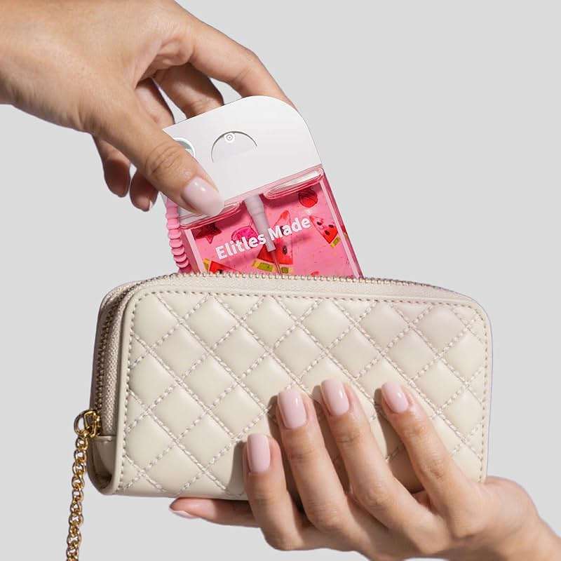 Elitles Made Hand Sanitizer Spray, 4Pack Hand Sanitizer Travel Size With Keychain, Scented Mini Spray Hand Sanitizer Clip Backpack Purse, Gifts for WomenTeen Girls Kids Nurse Teacher - Image 7