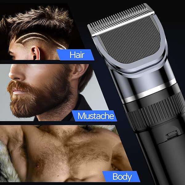 Men's Hair Clippers & Beard Trimmer Grooming Kit,All-in-one Professional Haircut Set,Cordless Rechargeable Hair Clipper with LED Display for Barbers Hair Trimming,Home Grooming Gifts for Men - Image 3