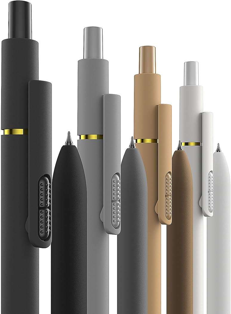 Hiacry 8 Pcs Gel Pens - 0.7mm Fine Point Smooth Writing Black Ink, Quick-Dry Long Lasting Fidge Pens, School & Office Supplies for Men Women - Image 9
