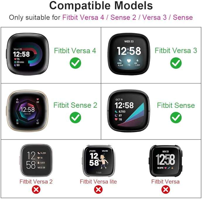 Metal Watch Bands for Fitbit Versa 3/ Versa 4 Smartwatch, Stainless Steel Replacement Wristband for Fitbit Versa 3/Versa 4 Straps for Men Women - Image 2