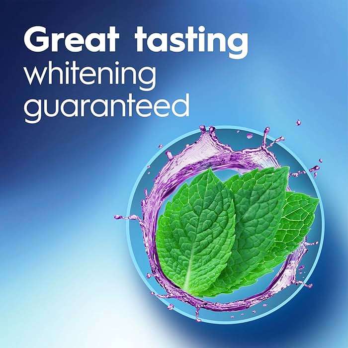 Crest 3D White Mouthwash, Teeth Whitening for Adults, 1L, 2 Pack, Alcohol Free Mouth Rinse, Breath Freshener, Antibacterial, Antiseptic, Bad Breath Treatment, Peroxide Free, Clean Mint - Image 3