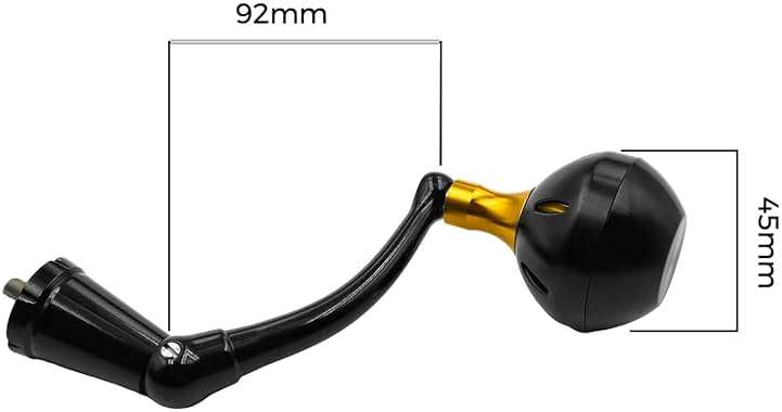 JINOHNAMILL 92mm Power Handle for Penn Spinfisher 9500SS Reel Plug and Play - Image 2