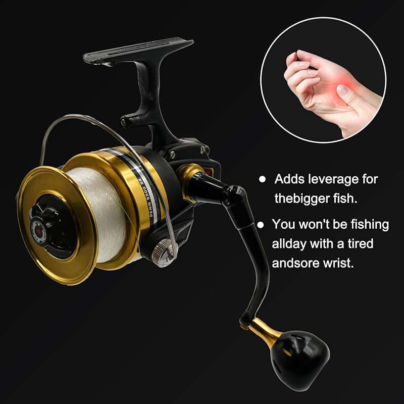JINOHNAMILL 92mm Power Handle for Penn Spinfisher 9500SS Reel Plug and Play - Image 4