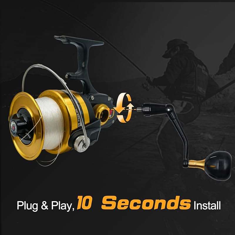 JINOHNAMILL 92mm Power Handle for Penn Spinfisher 9500SS Reel Plug and Play - Image 5