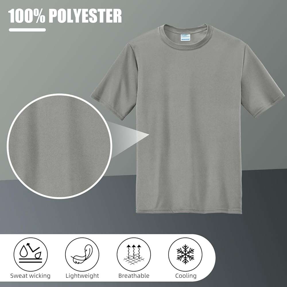 M L1NY Custom Performance Tees - Dri Fit Athletic shirt for Men Women Youth - Design Your Logo or Text - UPF 50 Moisture Wicking - Custom Business Logo Company Uniforms 18+ Colors pc380 - Image 3