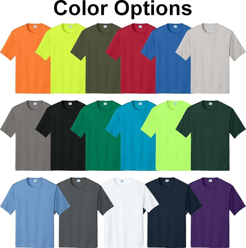 M L1NY Custom Performance Tees - Dri Fit Athletic shirt for Men Women Youth - Design Your Logo or Text - UPF 50 Moisture Wicking - Custom Business Logo Company Uniforms 18+ Colors pc380 - Image 6