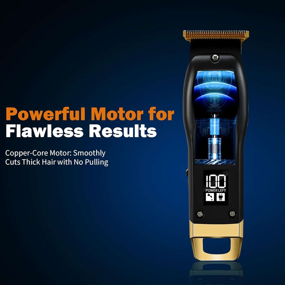 Elehomyou Beard Trimmer for Men - Rechargeable Men's Hair Clippers & Razor, Cordless Hair Trimmer & Shaver for Face, Neck, Groin & Manscaping, Ideal Gift for Men, Black - Image 6