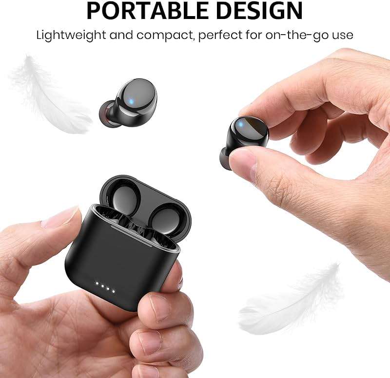 TOZO T6 Wireless Earbuds, Bluetooth Ear Buds, Stereo Sound in Ear Headphones, 50 Hours Playtime, AI Clear Call, Wireless Charging Case, APP Customizable EQs, IPX8 Waterproof Earphones - Image 4