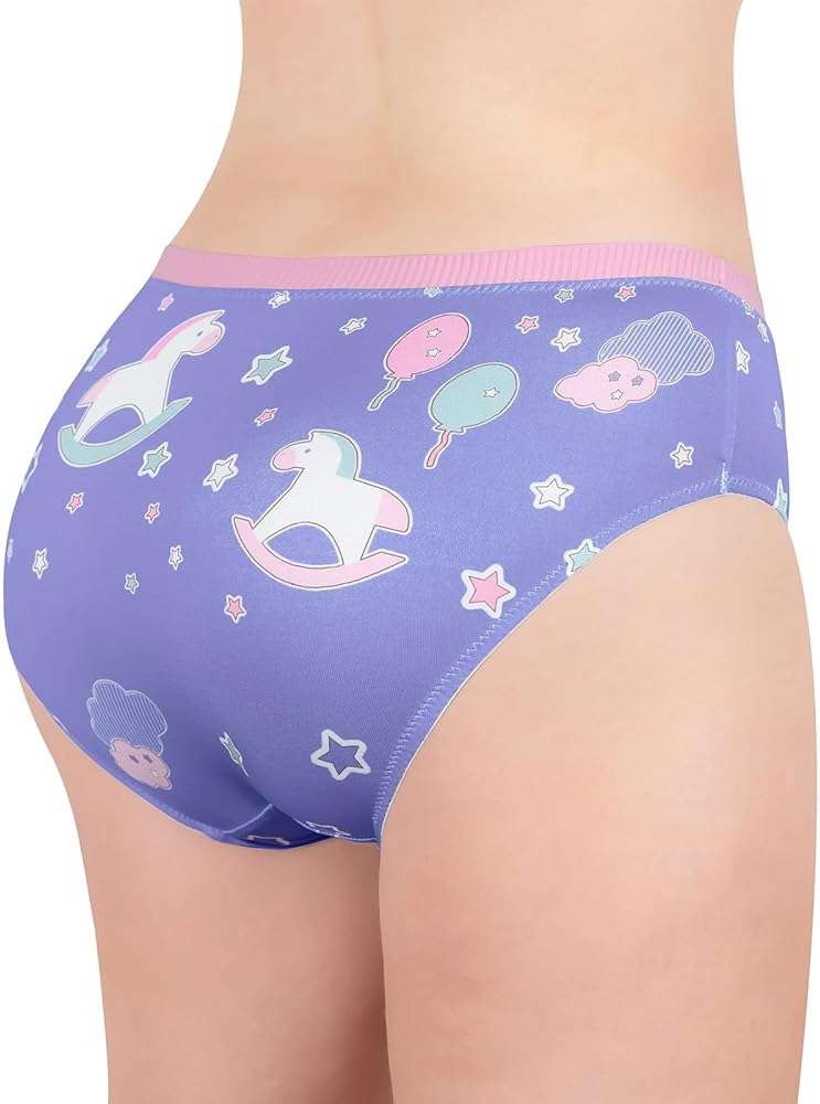 Littleforbig Women's Ladies Soft Silky Underwear Comfortable Hipster Briefs Babydoll Little Fantasy 'Oopsie' Potty Pants - Image 2