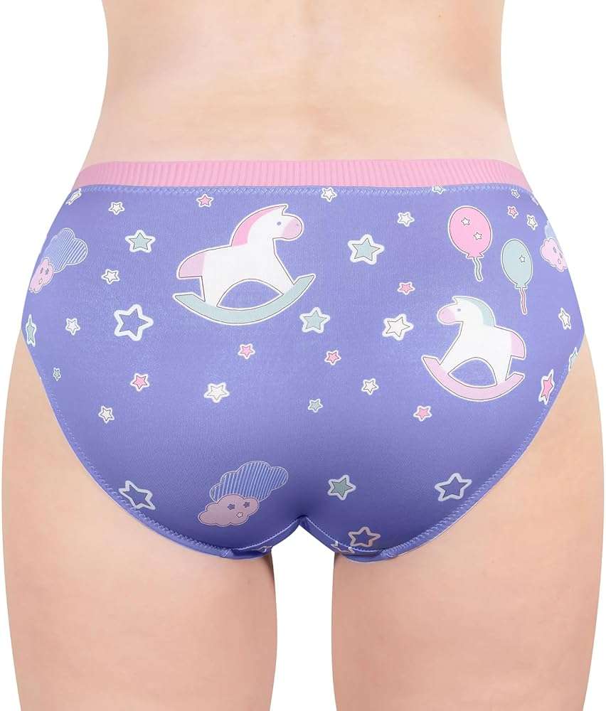 Littleforbig Women's Ladies Soft Silky Underwear Comfortable Hipster Briefs Babydoll Little Fantasy 'Oopsie' Potty Pants - Image 3