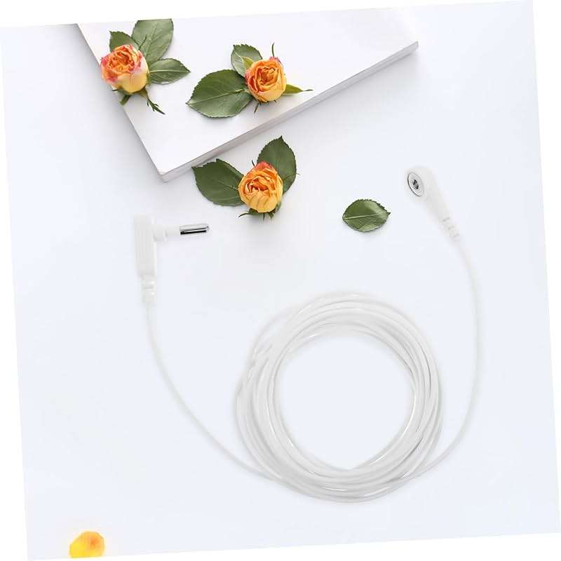Garneck Ground Wire Accessories Simple Connector Table Pad Grounding Wire Cable Accessories Anti-Static Grounding Wire Power Cord Connector Mouse Pad Grounding Wire Plastic White - Image 6