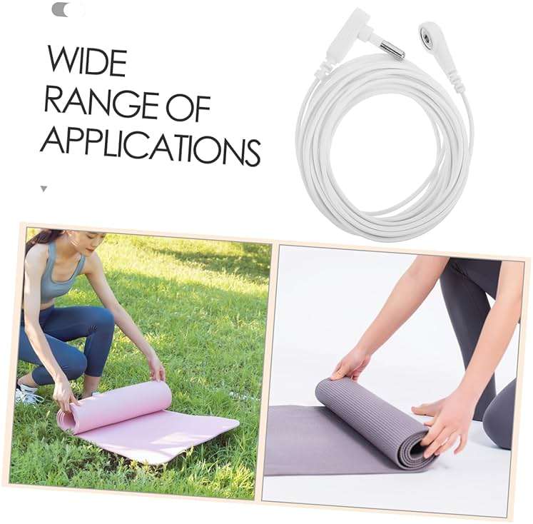 Garneck Ground Wire Accessories Simple Connector Table Pad Grounding Wire Cable Accessories Anti-Static Grounding Wire Power Cord Connector Mouse Pad Grounding Wire Plastic White - Image 7