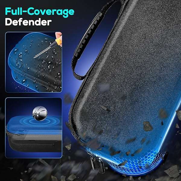 Auarte [Charge Inside] Switch 2 Carrying Case for Nintendo Switch 2 Console 2025 / Switch Original/Switch OLED, Slim Travel Carry Case for Switch 2 Accessories with 10 Game Card Storage (Carbon Black) - Image 3