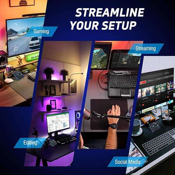 VSDINSIDE Macro Keypad, Stream Controller Deck Gaming Streaming Shortcut Keyboard, 18 Programmable Keys Customizable Visual AI Pad USB Soundboard for OBS, YouTube, Desk Office Setup, Laptop, PC, Mac - Image 6