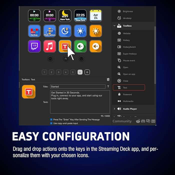 VSDINSIDE Macro Keypad, Stream Controller Deck Gaming Streaming Shortcut Keyboard, 18 Programmable Keys Customizable Visual AI Pad USB Soundboard for OBS, YouTube, Desk Office Setup, Laptop, PC, Mac - Image 9