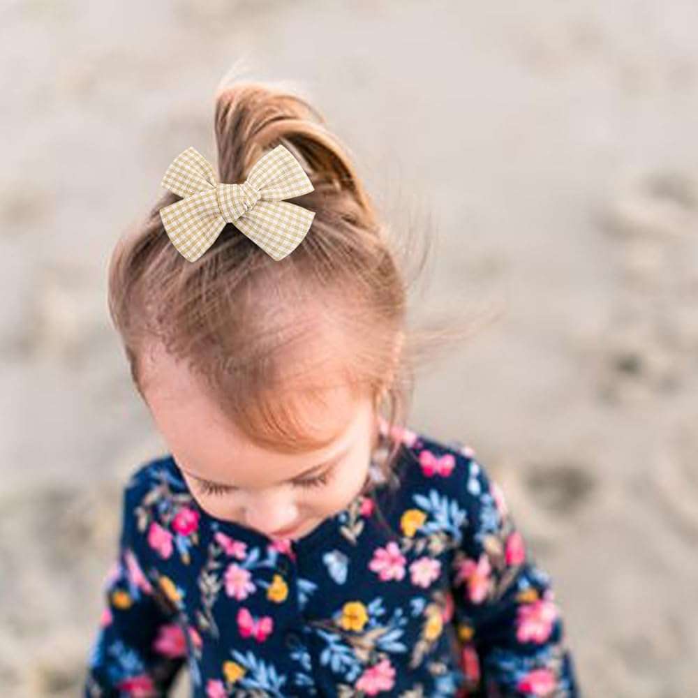 AQOKKA Baby Girl Headbands with Bows Soft Nylon Newborn Toddler Hairbands Handmade Baby Hair Accessories for Infant Girls Kids - Image 4