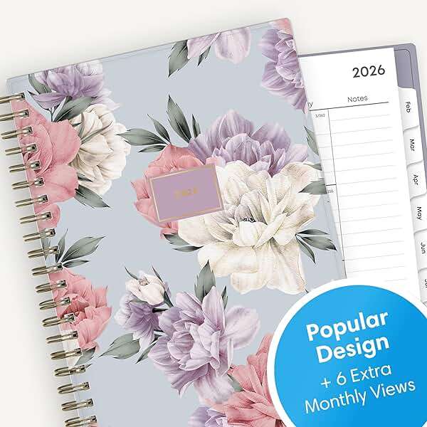Blue Sky 2026 Weekly and Monthly Planner Calendar, January 2026 - December 2026, 5" x 8", Flexible Cover, Laminated Tabs, Durable Twin Wire Binding, Tula - Image 5