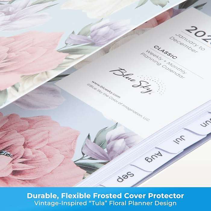 Blue Sky 2026 Weekly and Monthly Planner Calendar, January 2026 - December 2026, 5" x 8", Flexible Cover, Laminated Tabs, Durable Twin Wire Binding, Tula - Image 6