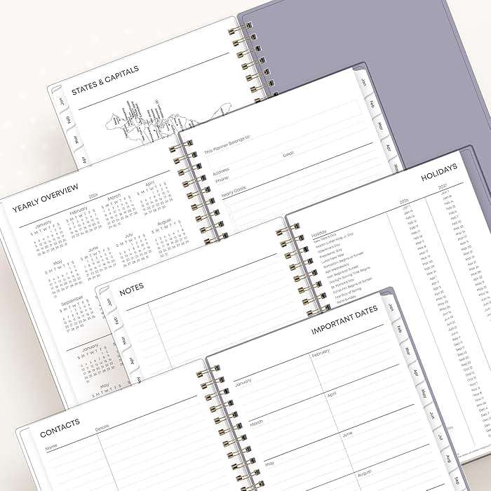 Blue Sky 2026 Weekly and Monthly Planner Calendar, January 2026 - December 2026, 5" x 8", Flexible Cover, Laminated Tabs, Durable Twin Wire Binding, Tula - Image 7
