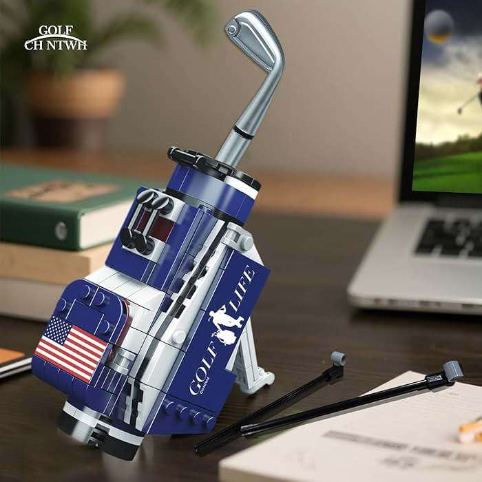 Golf Bag Toy Building Set Compatible with Lego Golf - Golf Party Decor, Desk Decor, Gag Golf Gift - Image 4