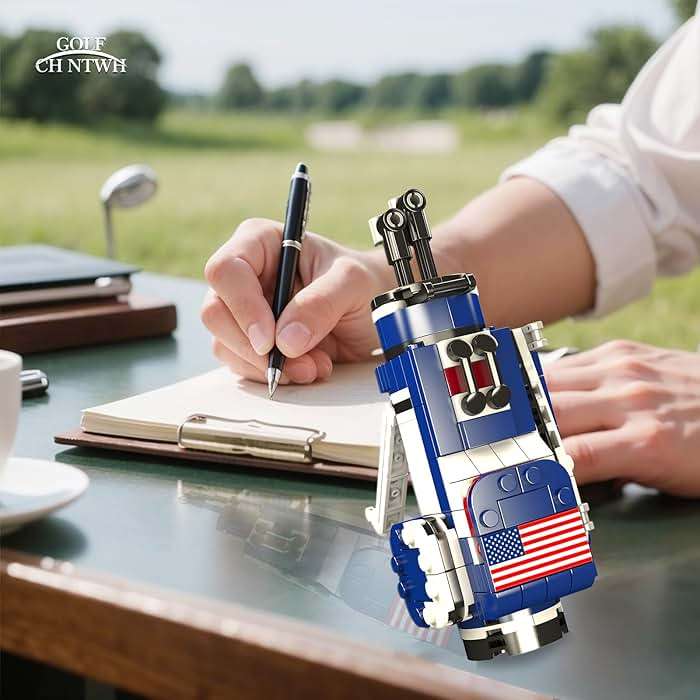 Golf Bag Toy Building Set Compatible with Lego Golf - Golf Party Decor, Desk Decor, Gag Golf Gift - Image 5