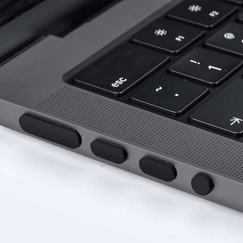 CaseBuy MacBook Pro Accessories, 14 Pack Dust Plug Covers for 2026-2021 MacBook Pro 14/16 inch M5 M4 M3 M2 M1 Pro/Max, Dust Plug for HDMI, Thunderbolt, SDXC, Magsafe, Headphone & 2PCS Webcam Cover - Image 6