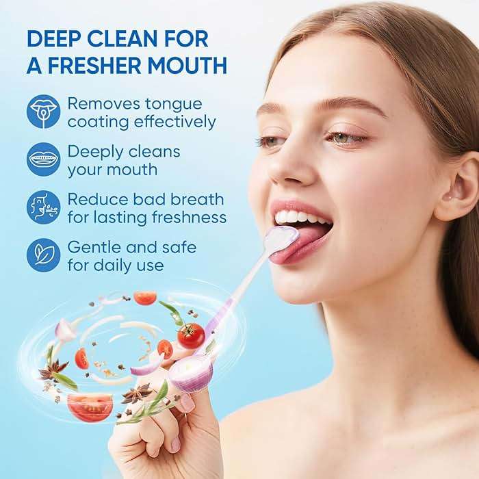 BodyAccel Tongue Cleaner Gel with Tongue Brush – Fresh Breath Oral Care Kit – Tongue Scraper Gel Set for Bad Breath Removal, Maintain Oral Health - Image 5