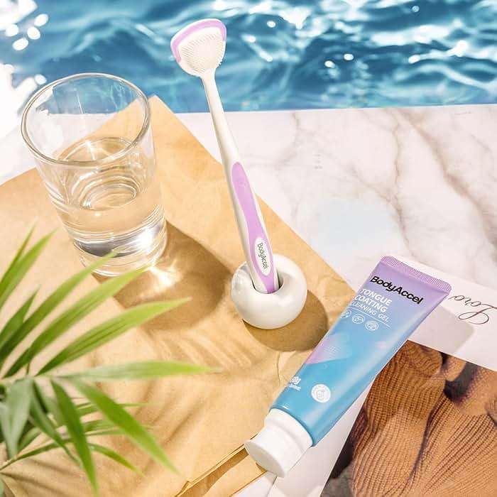 BodyAccel Tongue Cleaner Gel with Tongue Brush – Fresh Breath Oral Care Kit – Tongue Scraper Gel Set for Bad Breath Removal, Maintain Oral Health - Image 8