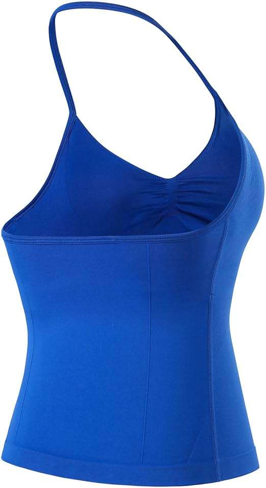 AUROLA Influence Longline Strappy Workout Halter Tops for Women,Removable Cups Padded Bras Impact Gym Yoga Sleeveless Top - Image 2