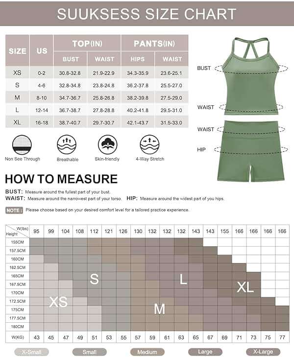SUUKSESS Women 2 Piece Workout Sets High Waisted Tummy Control Biker Shorts Halter Padded Tank Tops - Image 6