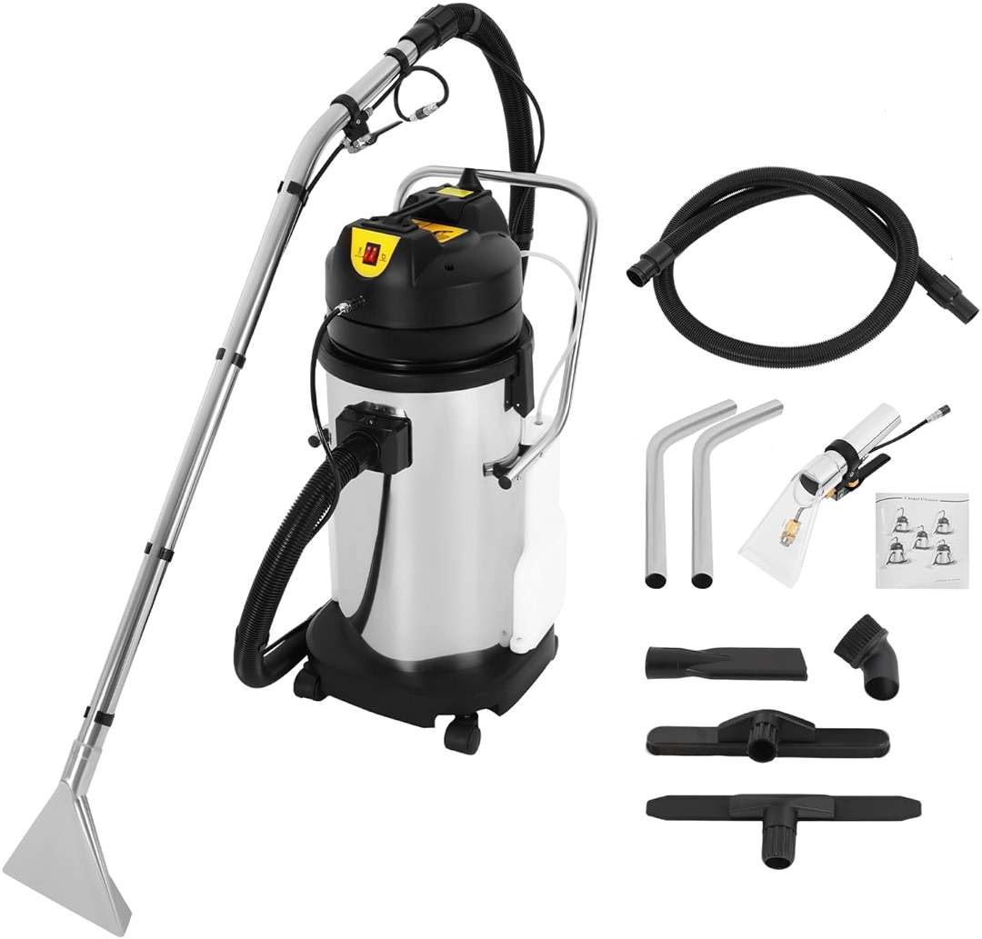 AKSDSGA 40L/11Gal Commercial Carpet Cleaning Machine, 1000W 110V Professional Commercial 3 in 1 Carpet Spraying Floor Brush Cleaner Extractor Vacuum Washing Machine Portable Carpet Cleaner Wet Dry - Image 8