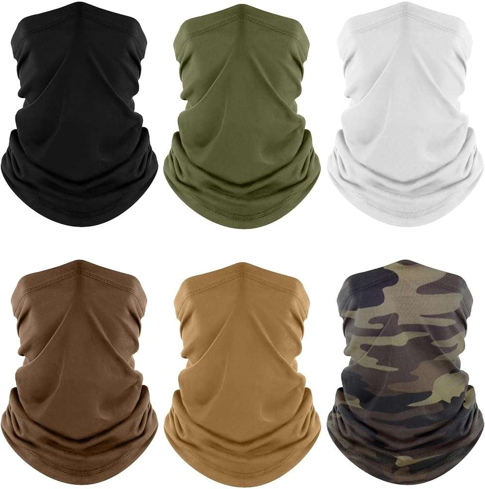 Fuinloth Neck Gaiter, 6 Pack Cooling UV Protection Bandana Face Mask Gator Scarf for Men Women - Image 1