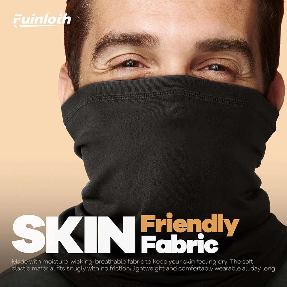Fuinloth Neck Gaiter, 6 Pack Cooling UV Protection Bandana Face Mask Gator Scarf for Men Women - Image 2