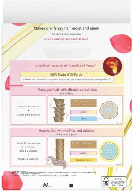 Bundle Moist Repair Tsubakii Shampoo and Conditioner Refill Set - Camellia Oil - Moisturizes, Protects Dry Damaged Hair, 300ml+300g - Image 4