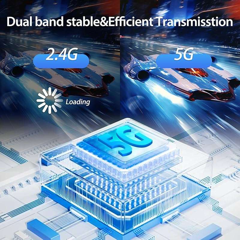 2026 Upgraded Wireless HDMI Transmitter and Receiver 328FT/100M, 4k Decode 1080P Output, Plug & Play Portable 2.4g/5g, Wireless Hdmi Extender Kit to Monitor from Laptop/PC/Projector/TV Box - Image 9