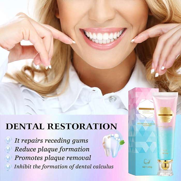 2Pcs Niacinamide Whitening Toothpaste Acssart Radiant White Toothpaste,Niacinamide Intensive Whitening Toothpastes,Nicotinamide Radiant Whiten Toothpastes - Image 3