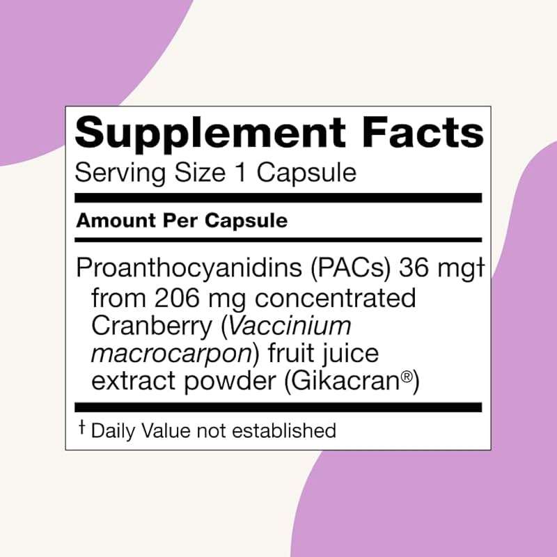 ellura 36 mg Clinically Backed Soluble, Bioactive PACs – 100% Concentrated Cranberry Fruit Juice Extract, for Urinary Tract Health, 90 Capsules - Image 3