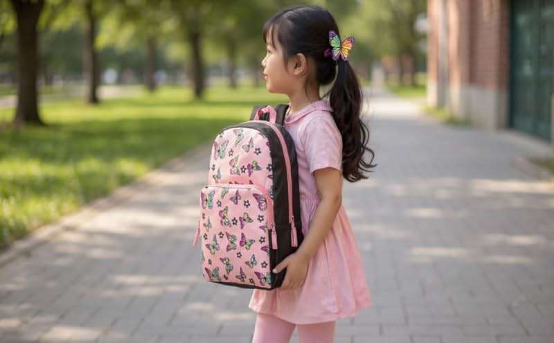 Trail maker Fun School Backpack for Elementary Middle School Girls and Boys | 17 Inch Printed Backpacks for School Kids, Travel (Big Bold Butterflies) - Image 6