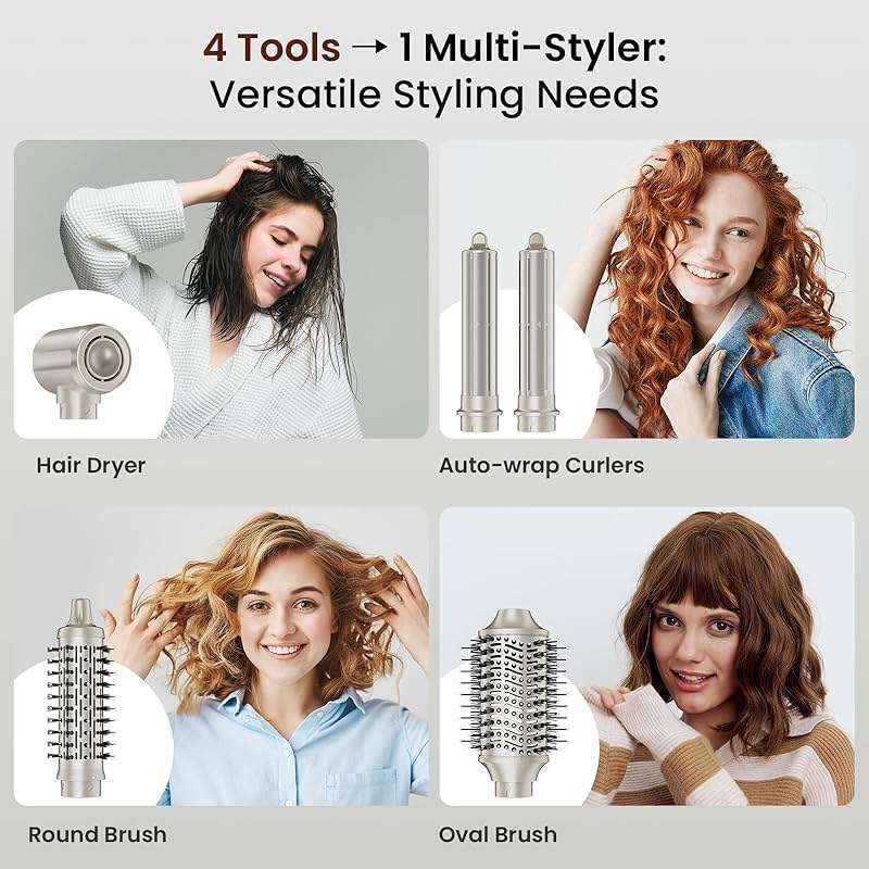 5-in-1 Hot Air Styler -Auto Curling, Frizz-Free Volumizing - Image 2