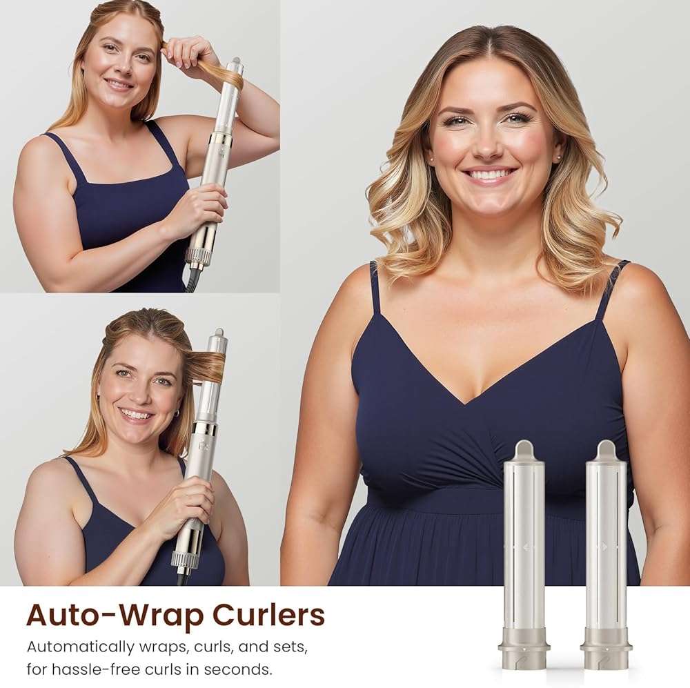 5-in-1 Hot Air Styler -Auto Curling, Frizz-Free Volumizing - Image 8