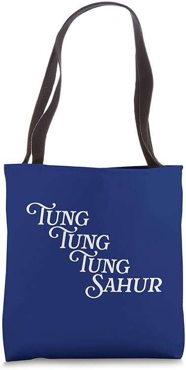 Tung Tung Tung Sahur Meme Chant Viral Joke Internet Trend Tote Bag - Image 1