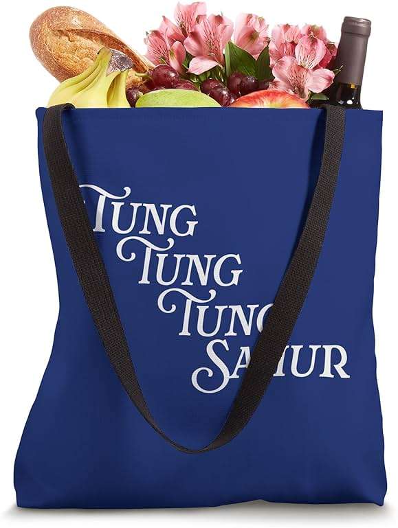 Tung Tung Tung Sahur Meme Chant Viral Joke Internet Trend Tote Bag - Image 4
