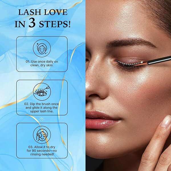 VieBeauti Lash Serum for Eyelash Growth: 5mL Eyelash Growth Serum with Advanced Formula to Boost Longer Fuller and Thicker Looking Lashes - Vegan & Cruelty-Free for Sensitive Eyes 5-Month Supply - Image 5