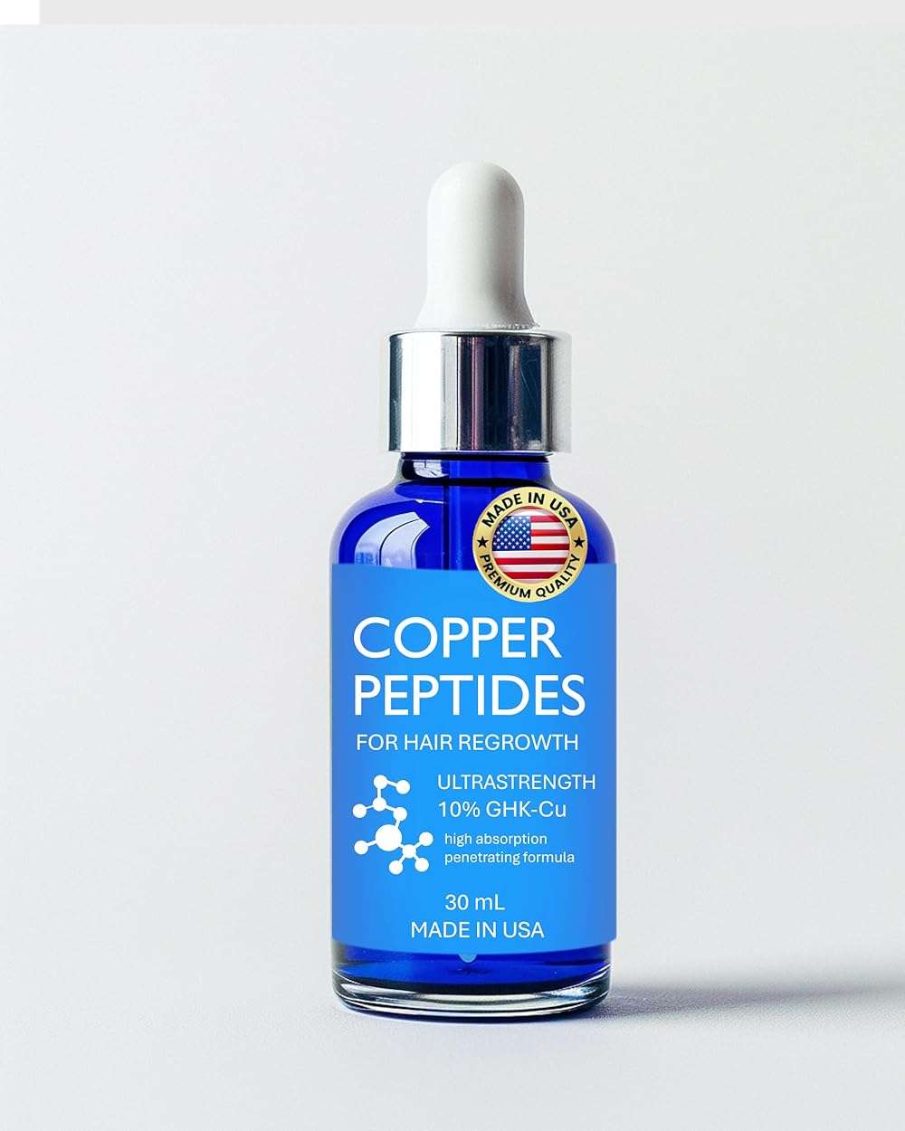 Copper Peptides for Hair Growth - Ultrastrong 10% Copper Peptide Serum for Hair Liposomal 7x Absorption - MADE IN USA - Image 4