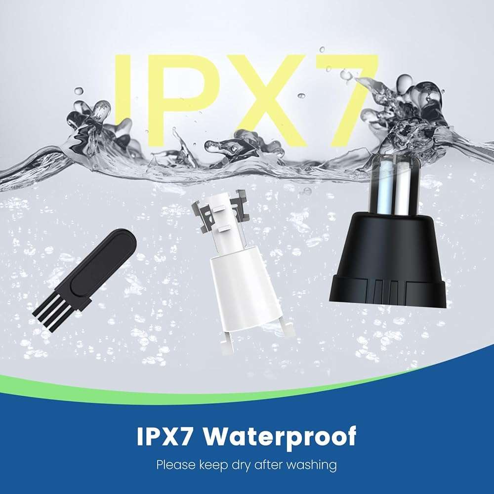 Ear and Nose Hair Trimmer for Men Women, 2026 Professional Painless USB Rechargeable Eyebrow & Facial Hair Trimmer, 13,000 RPM Precision Tool with Powerful Motor and Dual-Edge Blades, IPX7 Waterproof - Image 6