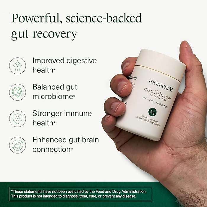 momentM Equilibrium 3-in-1 Probiotics for Women & Men Digestive Health, Prebiotics and Probiotics for Women with HOWARU Strains, Postbiotics & Fennel for Bloat & Gut Health,12.5B CFU, 30 Capsules - Image 4