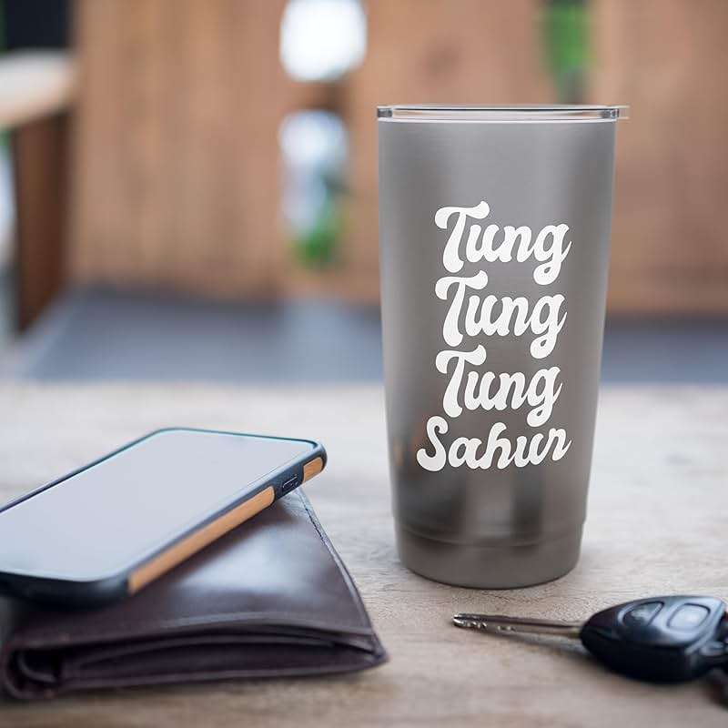 Tung Tung Tung Sahur Meme Viral Joke Drum Beat Wooden Log Stainless Steel Insulated Tumbler - Image 7