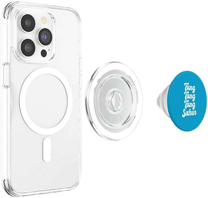 Tung Tung Tung Sahur Meme Viral Joke Drum Beat Wooden Log PopSockets PopGrip for MagSafe - Image 3