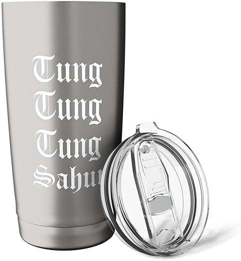 Tung Tung Tung Sahur Meme Chant Viral Joke Drumming Wood Log Stainless Steel Insulated Tumbler - Image 6